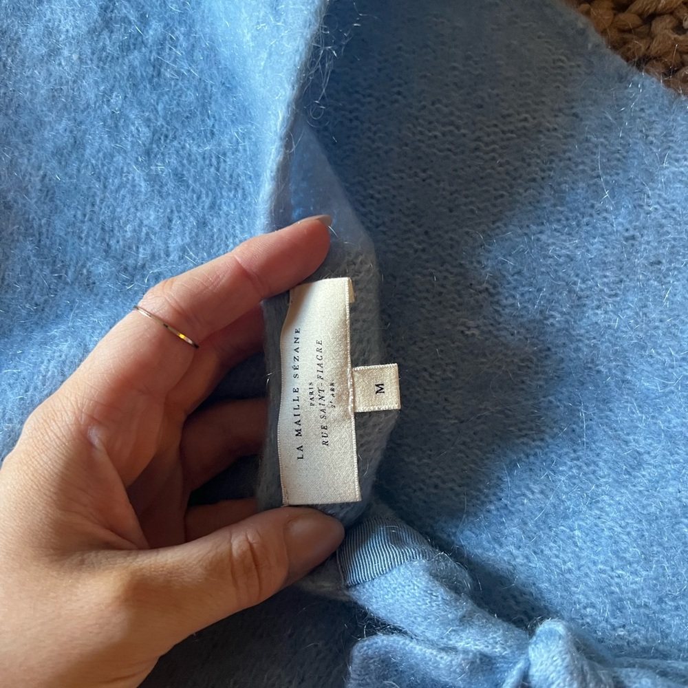 Sezane Blue Sweater - Picture 7 of 10